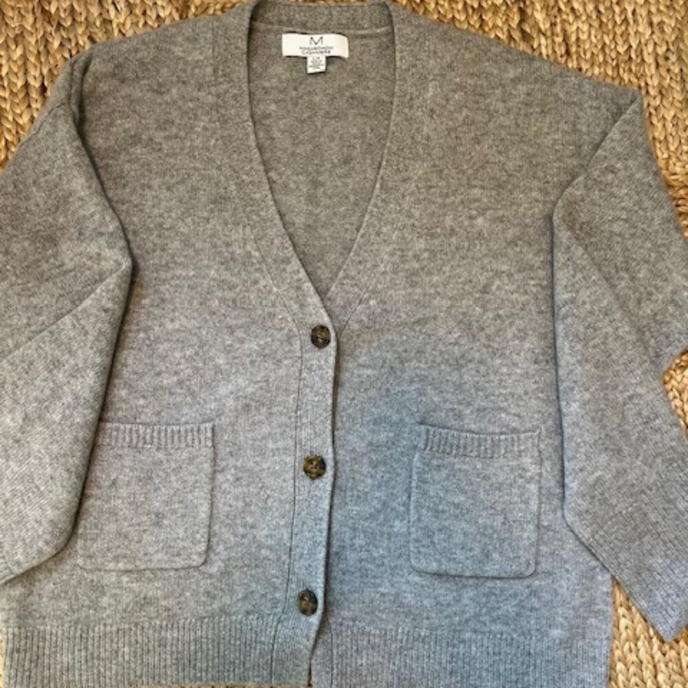 Womans Magaschoni Cashmere Sweater - Cardigan - Size Large
